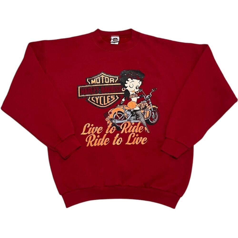 Harley-Davidson Red Crewneck Sweater